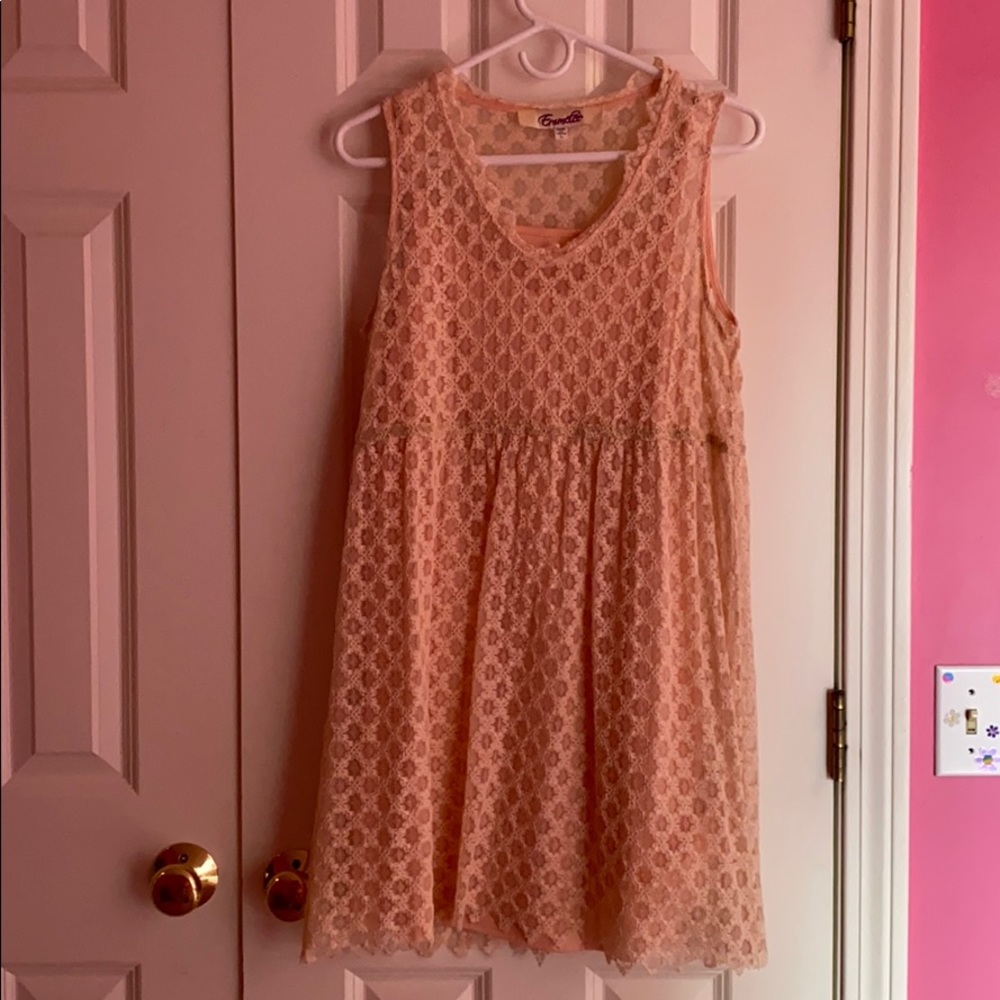 Light pink lace dress